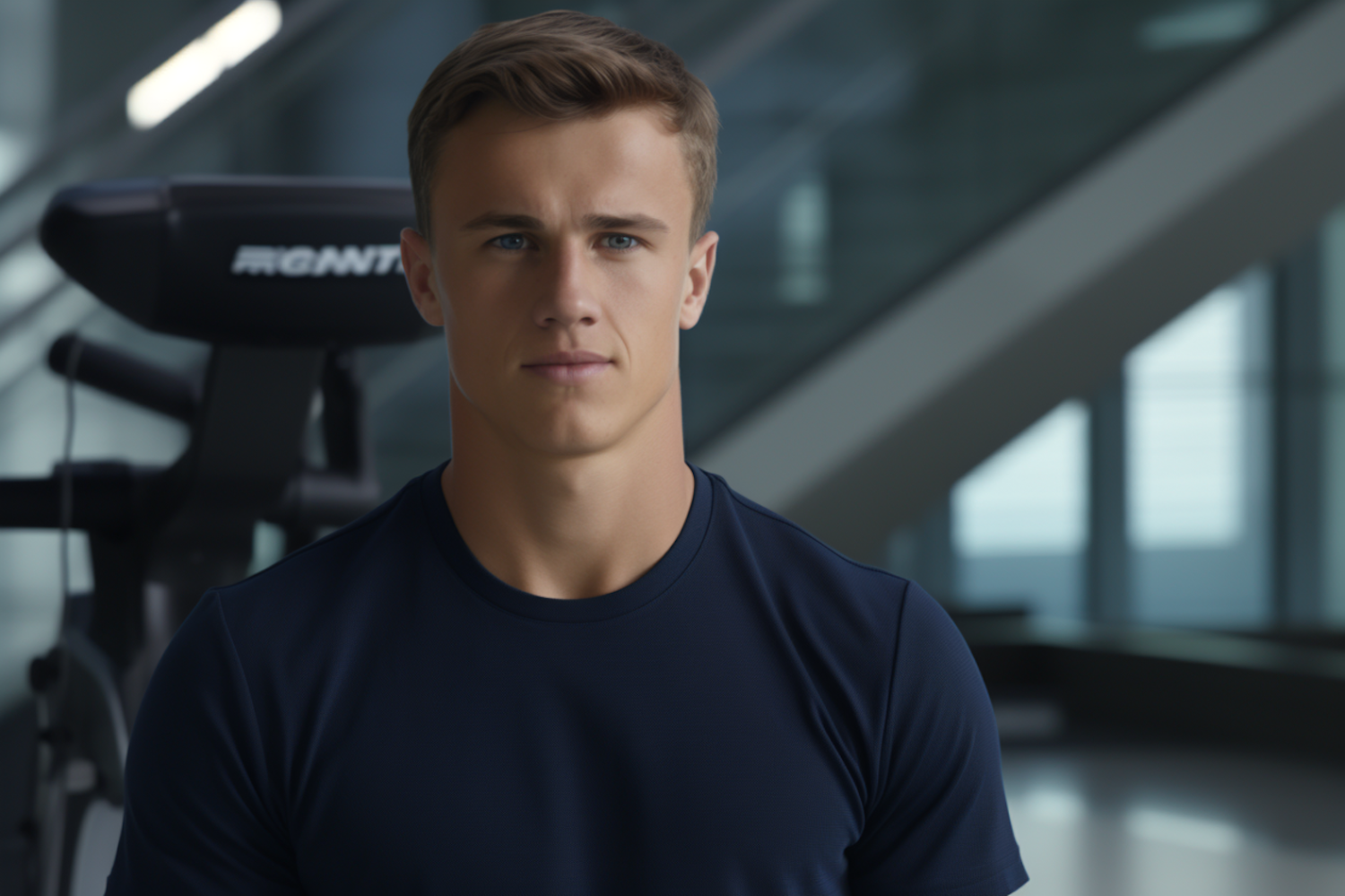 A male athlete looking visibly tired and sluggish during a workout, symbolizing the impact of low iron on energy and performance.