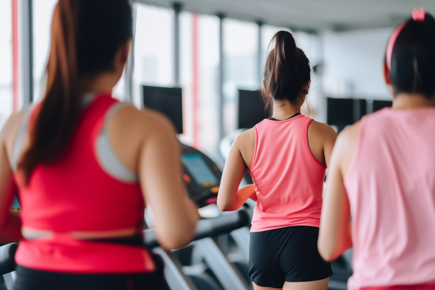 A modern, well-lit fitness facility bustling with diverse individuals engaged in various exercises, reflecting the energetic and thriving environment of a profit training gym.