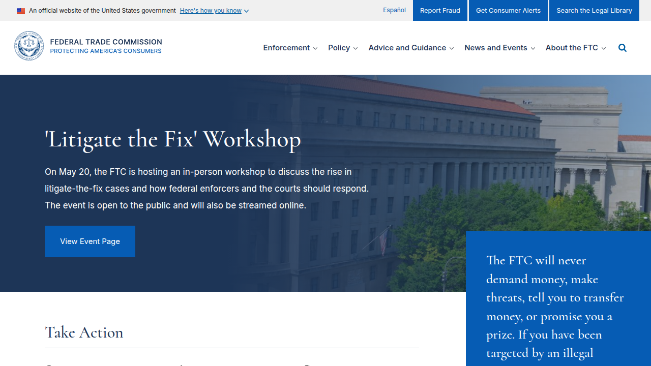 The Federal Trade Commission protects consumers by investigating and penalizing misleading advertising practices in the supplement industry.