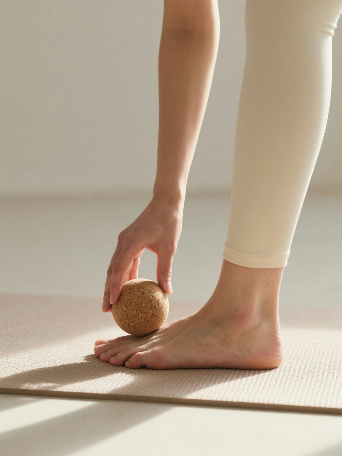 An athlete using a foam roller on their leg, illustrating active recovery techniques to improve blood flow and reduce muscle soreness.