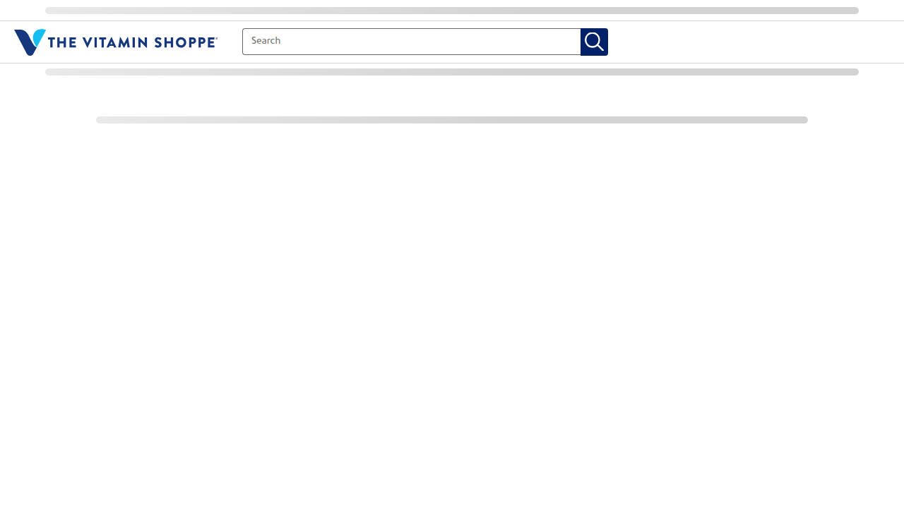 The Vitamin Shoppe's website displays a comprehensive collection of health and fitness supplements, illustrating common retail environments.