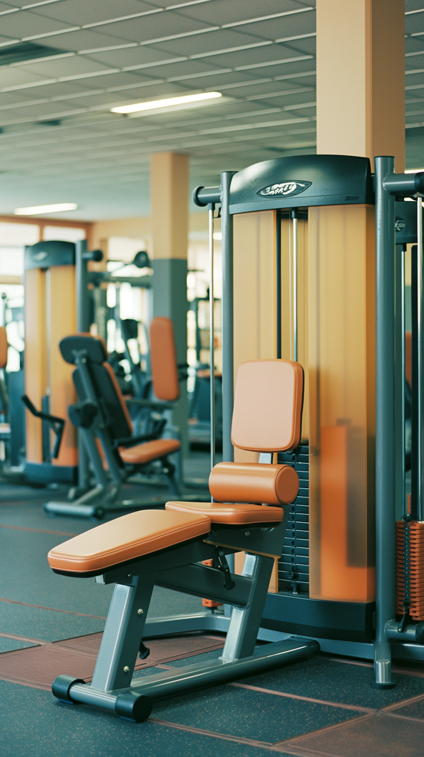 A clean and well-maintained gym with various cardio and strength equipment, emphasizing the importance of hygiene and safety.