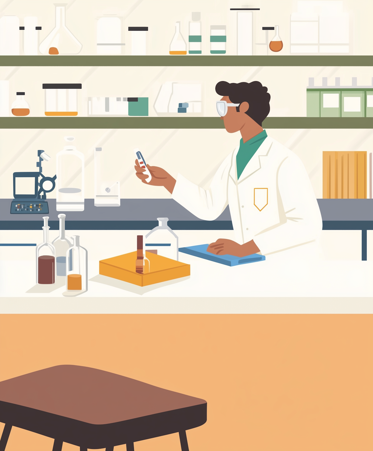A scientist in a lab setting, symbolizing the scientific research backing magnesium's benefits for active individuals.