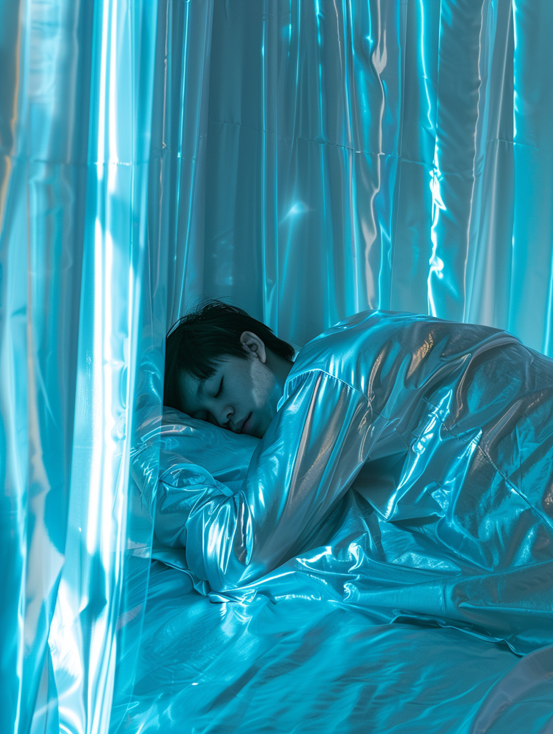 A person sleeping soundly, representing the improved sleep quality that magnesium can contribute to for better recovery.