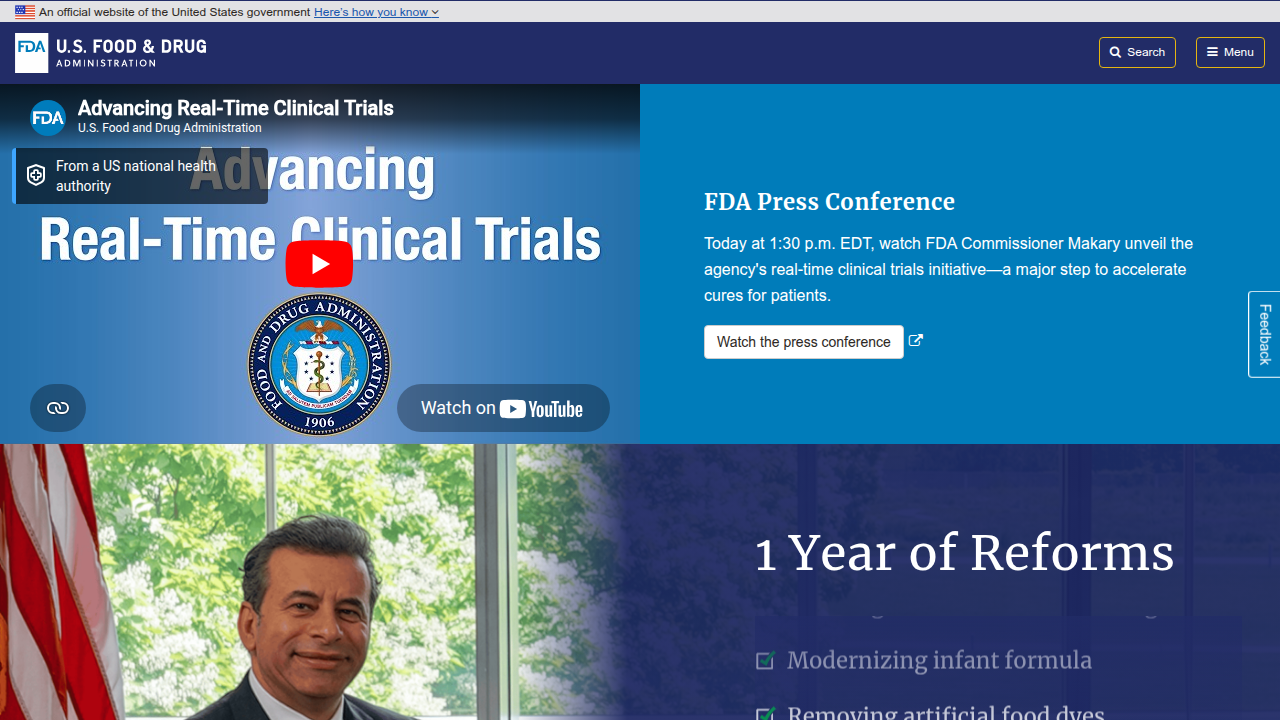 The FDA's official website provides information on regulations and public warnings regarding health fraud and unsubstantiated claims in the supplement industry.
