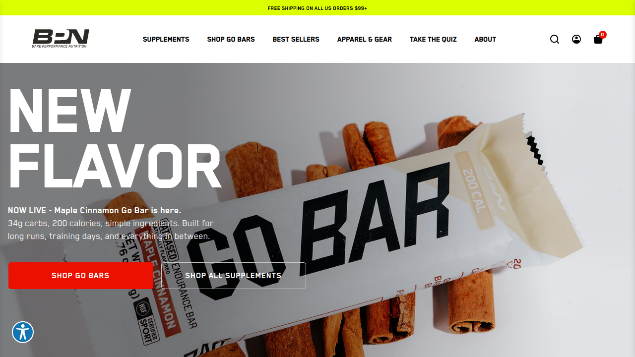 Explore Bare Performance Nutrition's official website to learn more about their Flight pre-workout and other products.
